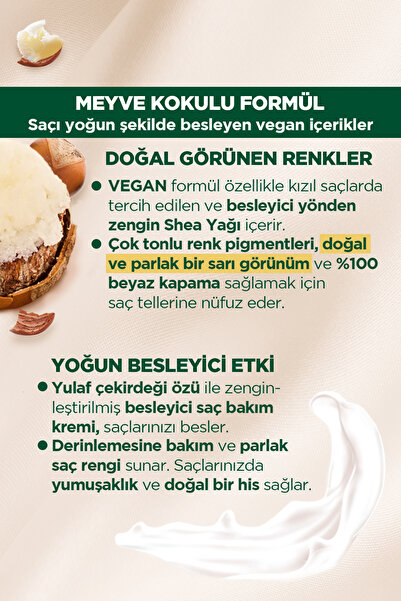 Palette Kalıcı Doğal Renkler 8-16 Küllü Sarı Shea Yağı Saç Boyası