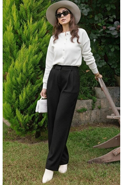 Bluezade kadın bisiklet yaka basic hırka (Üst)