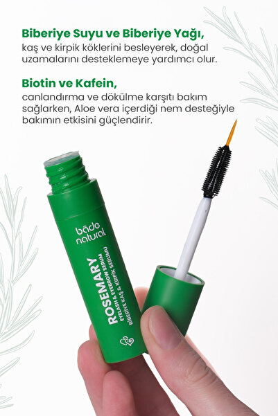 Bade Natural Biberiye Suyu Saç Toniği & Biberiye Yağı Kaş ve Kirpik Serum