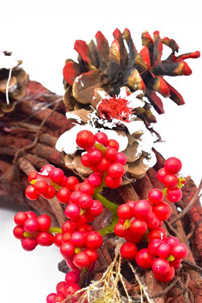 Waldern Christmas Door Ornament Door Wreath Natural Door Ornament Christmas Decoration