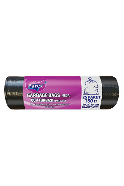 Parex Professional 10-Pack Garbage Bags Large Size 100 X 150 cm 25 Packs