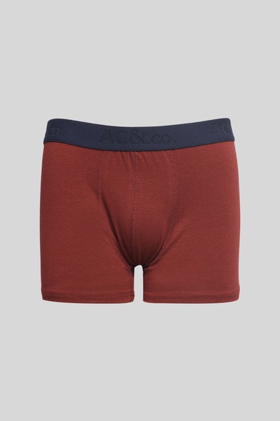 AC&Co / Altınyıldız Classics Чоловічий преміум бавовняний темно-синій 3-пакет еластичних боксерів (весільний набір) Весільний набір