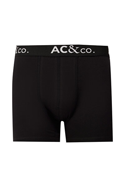 AC&Co / Altınyıldız Classics Men's Premium Cotton Black-Anthracite Flexible 3-Piece Boxer Pack (Groom's Bundle) Dowry Set