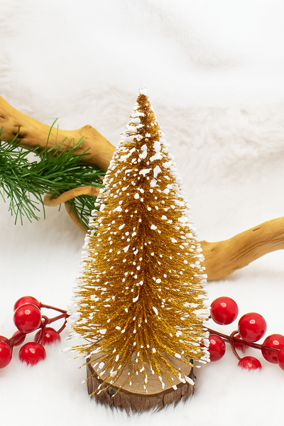 Waldern Μίνι Χρυσό Πεύκο 15 εκ. Χριστουγεννιάτικο Στολίδι