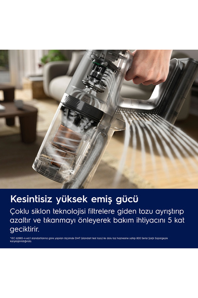 Electrolux EP82H25WET 800 Serisi Hygienic Wet Islak&Kuru 10 Yıl Motor Garantili Kablosuz Süpürge