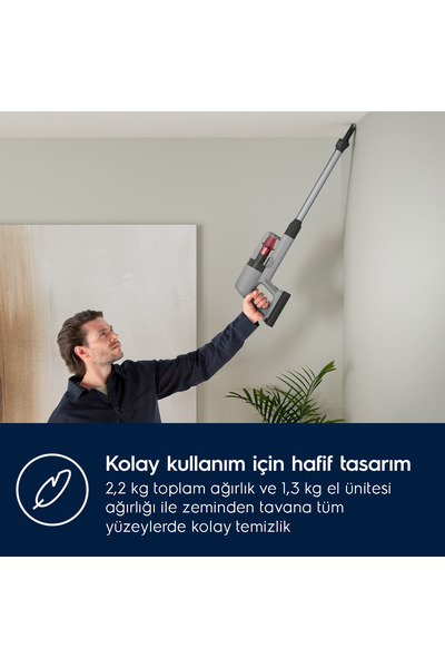 Electrolux EP71AB14UG 700 Serisi Animal Ultra Hafif  ve Güçlü 10 Yıl Motor Garantili Kablosuz Süpürge