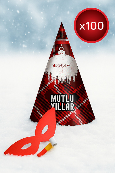 Waldern Premium Kotyon Set 100 Adet (Maske-Düdük-Şapka)