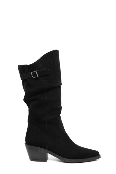 SOHO Black Suede Women's Boots 21210