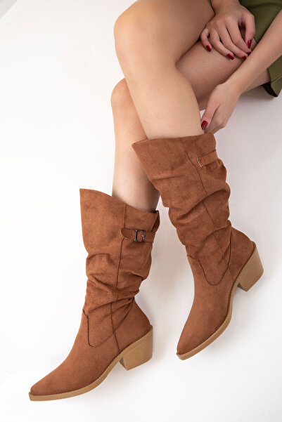SOHO Tan Suede Women's Boots 21210