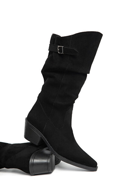 SOHO Black Suede Women's Boots 21210
