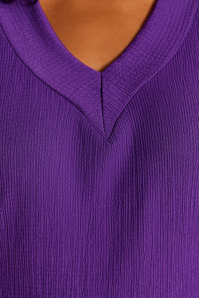 Trendyol Curve Purple Straight Cut Knitted Dress TBBSS22EL2365