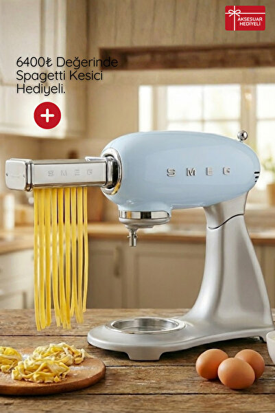 SMEG 50's Style Retro Pastel Mavi Stand Mikser Smf02pbeu