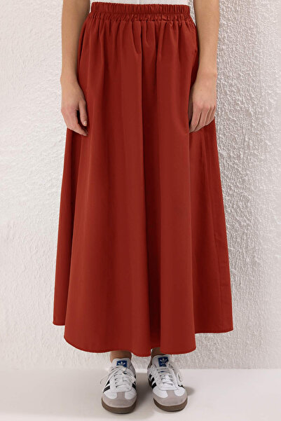 Trendyol Modest Dark Red Terrycotton Fabric Woven Bottom - Top Set Tctss25Us00051