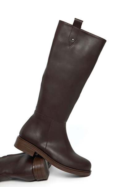 SOHO Brown Matte Women's Boots 21015