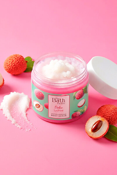 THE BATH FACTORY Nemlendirici Ve Arındırıcı Vücut Peelingi - Liçi Aromalı 300gr