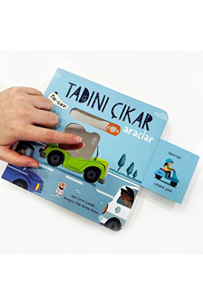 Sincap Kitap Tadını Çıkar Araçlar | Tak-Çıkar Araçlar Kitabı Eğitici Puzzle Kitap 0-3 Yaş