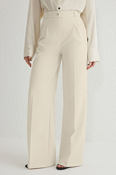 Trendyol Collection Tkané kalhoty se širokými nohavicemi a kamenem - Twoaw25Pl00109