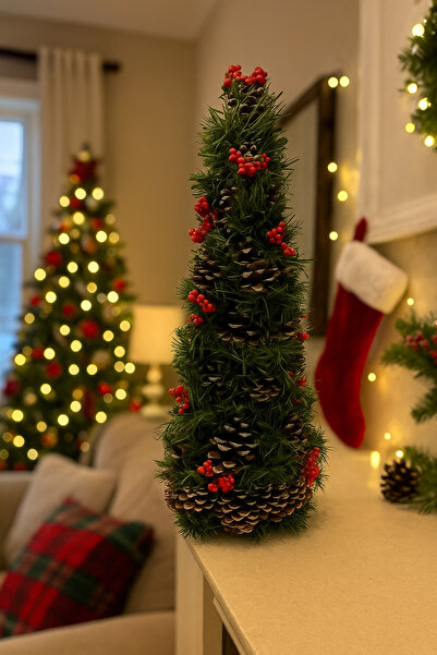 Waldern Decorative natural pyramid ornament 50 cm christmas ornament