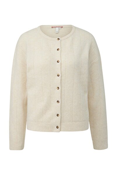 QS by s.Oliver Aplikacja, dzianina, plisa z guzikami