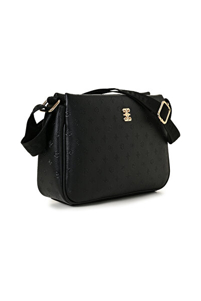 Pierre Cardin Schwarze Floater Damen-Umhängetasche 05PO22Y1550