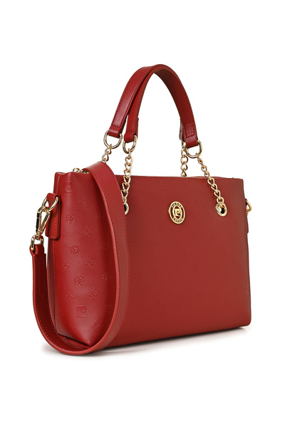 Pierre Cardin Rote Print-Umhängetasche für Damen 05PO22Y1561