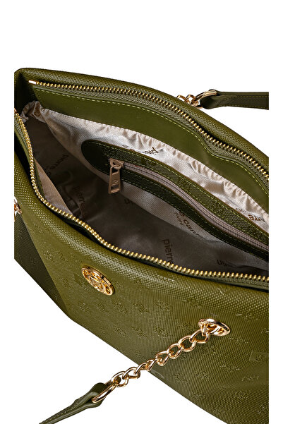 Pierre Cardin Dark Green Print Women's Crossbody Bag 05Po22Y1561