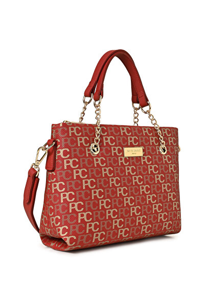 Pierre Cardin Rote Tram-Alphabet Damen Umhängetasche 05PO22Y1561