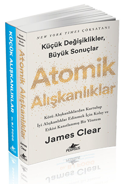 Pegasus Yayınları Atomik Alışkanlıklar & Küçük Alışkanlıklar Seti (2 Kitap) – James Clear ve BJ Fogg