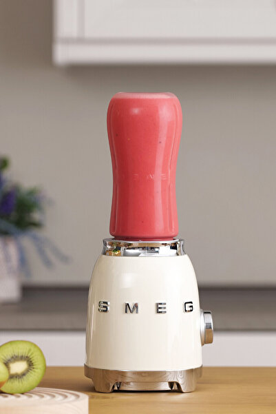 SMEG 50's Style Retro Personal Blender Krem - Single Bottle
