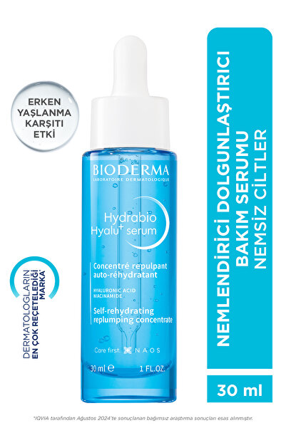 Bioderma Hydrabio Hyalu+ Yüz Serumu Dolgunlaştırıcı Nemlendirici Erken Yaşlanma Karşıtı Hyalüronik Asit 30 ml