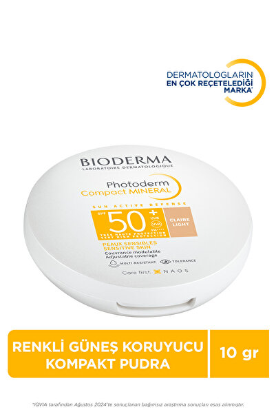 Bioderma Photoderm Compact Mineral SPF50 Renkli 10 gr - Light