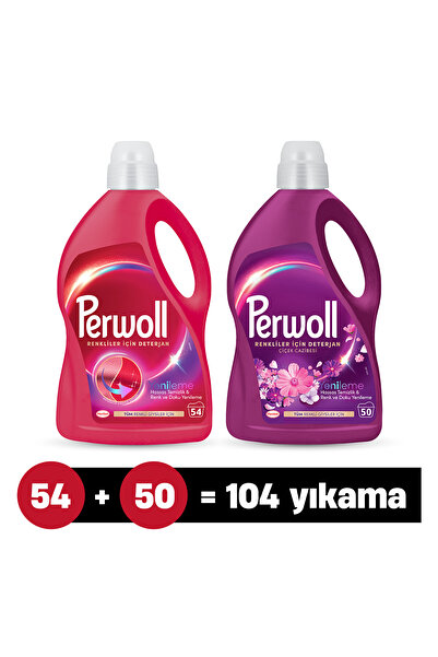 Perwoll Sıvı Çamaşır Deterjanı 2'li set : x1 Renkli 2,97L, x1 Çiçek Cazibesi ...