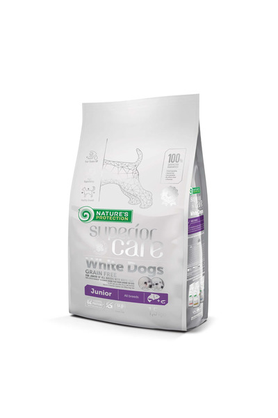 Nature's Protection Superior Care Beyaz Tüylü Köpekler İçin Tahılsız Somonlu Tüm Irklar Yavru Köpek Maması 1.5kg