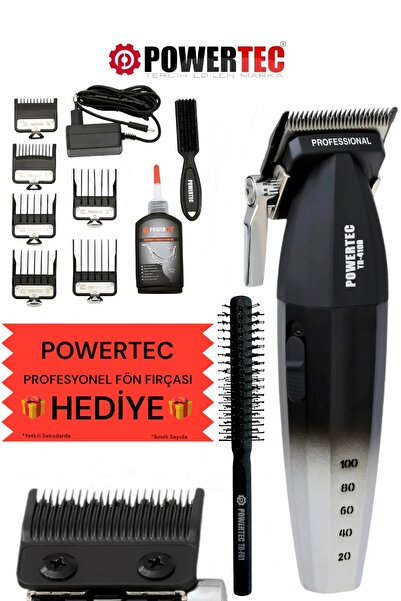 POWERTEC TR-4100 Profesyonel Saç Sakal Tıraş Makinesi