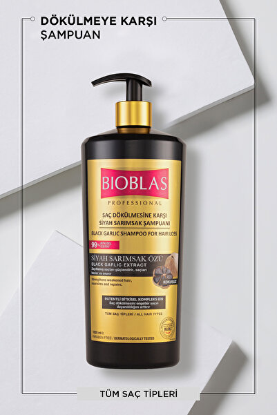 Bioblas Saç Dökülmesine Karşı Siyah Sarımsak Şampuanı 1.000 Ml Saç Dökülmesine Karşı Güçlendirici Formül