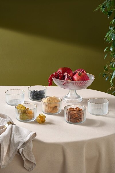 Karaca Andre 7 Piece Glass Treat Serving Set