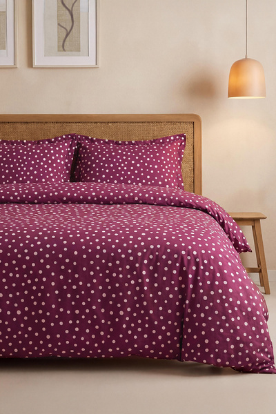 TRENDYOLMİLLA HOME Doppelter gepunkteter Bettbezug mit einfachem Bügeln TPHAW26CKN00016