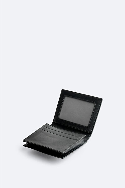 Avva Men's Black Textured Wallet B009571