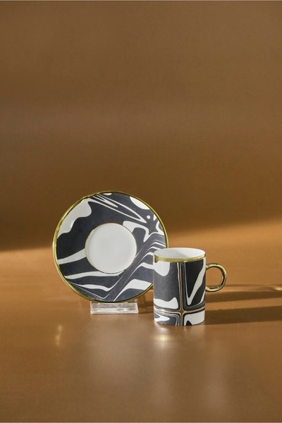 Karaca Φλιτζάνι καφέ Tales για 6 άτομα χρυσό