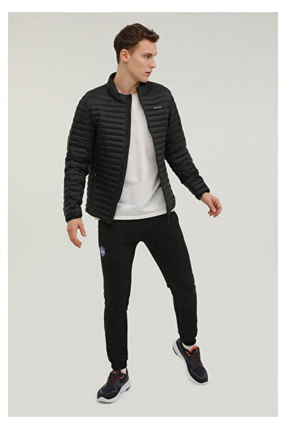 lumberjack 5W Ml Perry Coat 1Sn21 5Pr Μαύρο ανδρικό παλτό A102023155