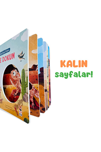 Sincap Kitap İlk Dokun Hisset Kitabım Çöle Dokun | Dokun-Hisset, Duyusal Gelişim ve Dikkat 0-3 Yaş