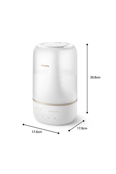 Philips HU1510/04 Sessiz Çalışan, Otomatik Nem Kontrol ve Gece Modlu Kompakt Hava Nemlendirici M
