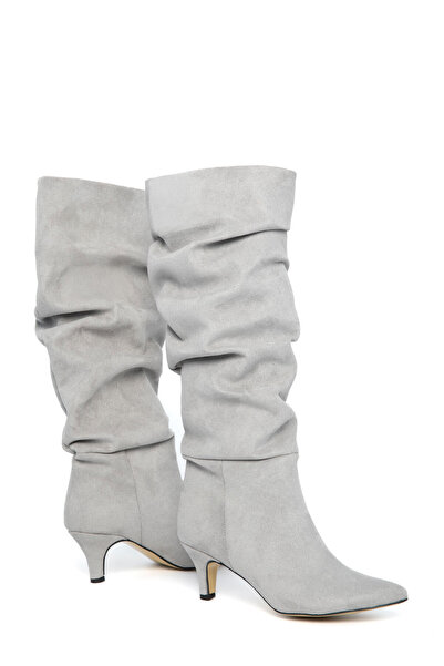 SOHO Gray Suede Women's Boots 17546