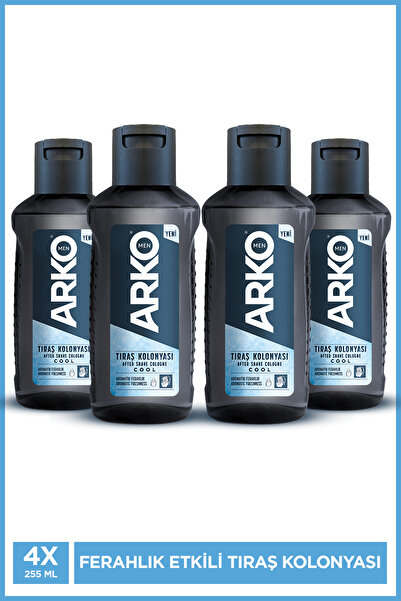 Arko Men Cool Tıraş Sonrası Kolonya 4x255 ml