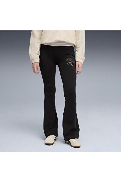 Puma Essentials Script Flared Leggings Women's Leggings