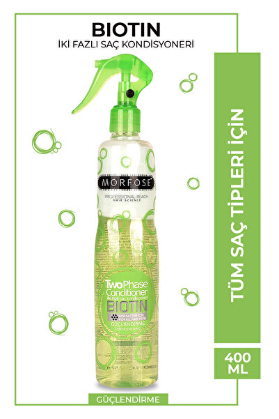 Morfose Biotin Içerikli Çift Fazlı Saç Kondisyoneri Fön Suyu 400 ml