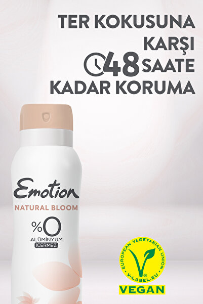 Emotion Kadın Vegan Deodorant Set 4x150 Ml (Natural Bloom-Love-Detox Floral&Fresh)
