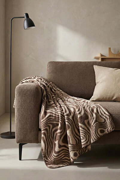 TRENDYOLMİLLA HOME Brown Textured Tv Blanket 130X170Cm Tphaw26Tb00007