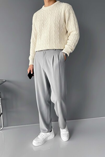 ablukaonline Сірі чоловічі мішкуваті штани з тканини