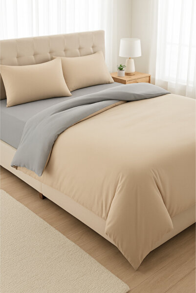 Formeya Oboustranná sada povlaků na přikrývku s elastickým prostěradlem (2 povlaky na polštář)